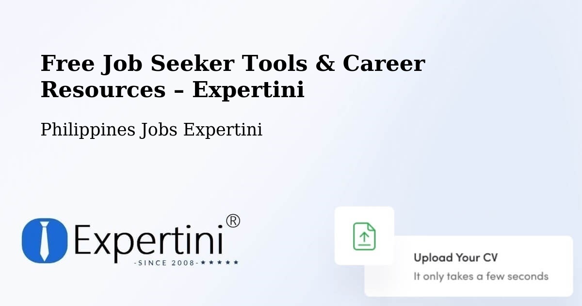Free Job Seeker Tools & Career Resources – Bacon - Bacon, Philippines Jobs Expertini